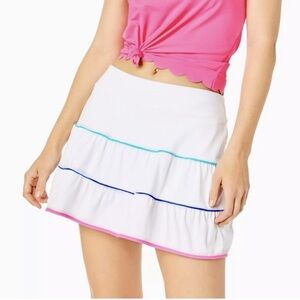 Lilly Pulitzer White Skirt with Pink and Blue Accents